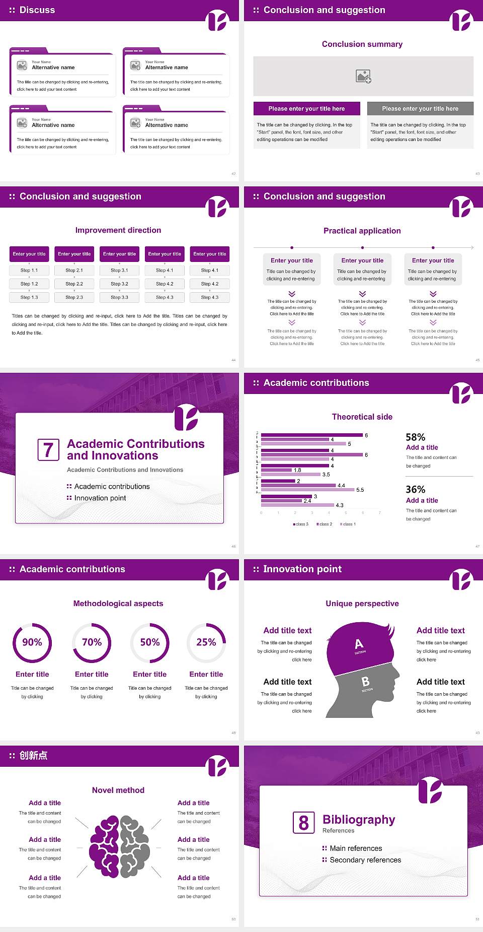Kyoto University of Education Graduation Thesis Defense PPT Template4:3 ratio PPT effect preview image6