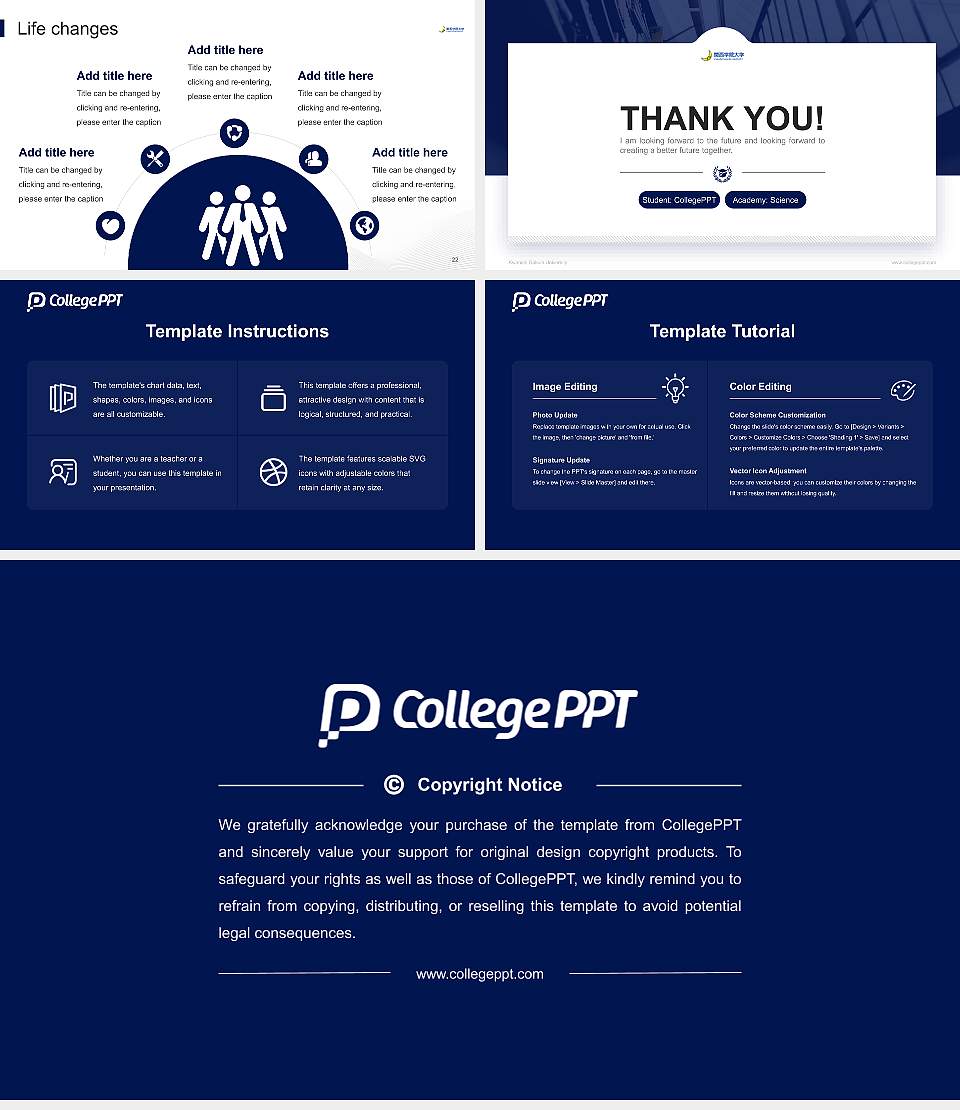 Kwansei Gakuin University National Scholarship Defense PPT Template16:9 ratio PPT effect preview image4