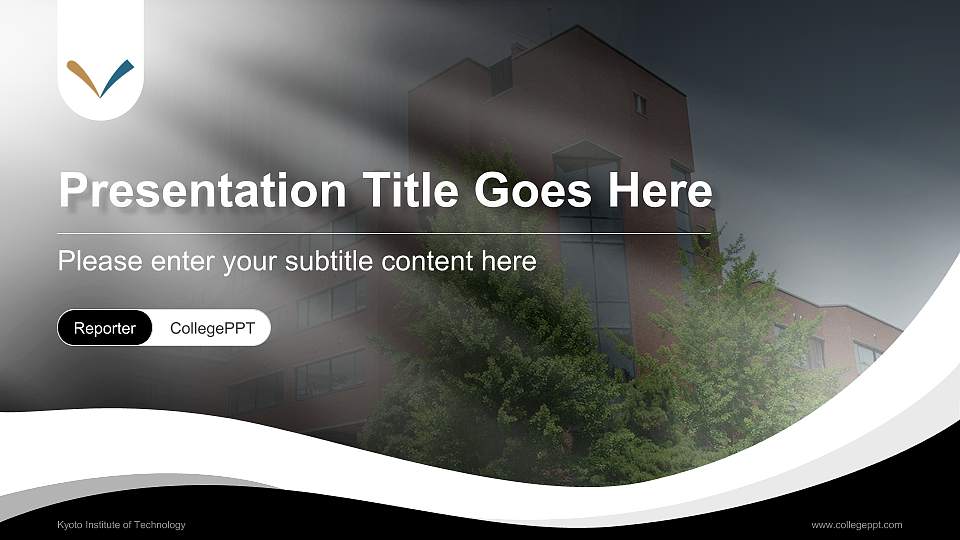 Kyoto Institute of Technology Lecture Sharing and Networking Event PPT Template16:9 ratio PPT effect preview image