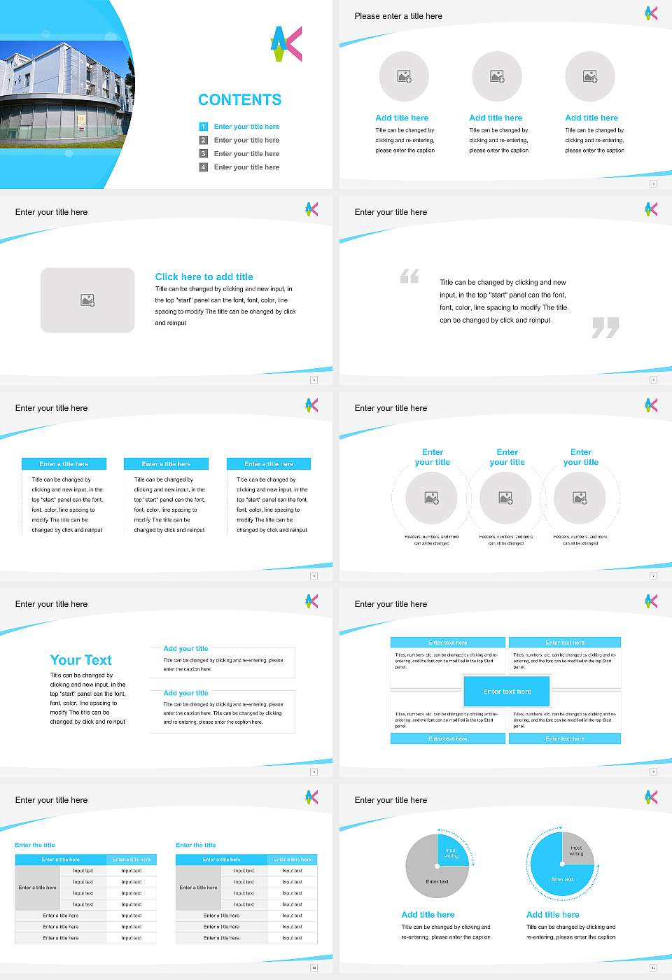Kyushu Institute of Technology Course/Courseware Creation PPT Template16:9 ratio PPT effect preview image2