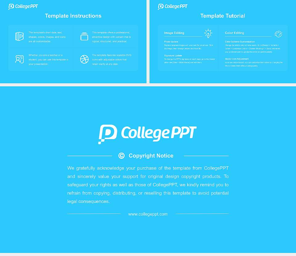 Kyushu Institute of Technology Course/Courseware Creation PPT Template16:9 ratio PPT effect preview image5