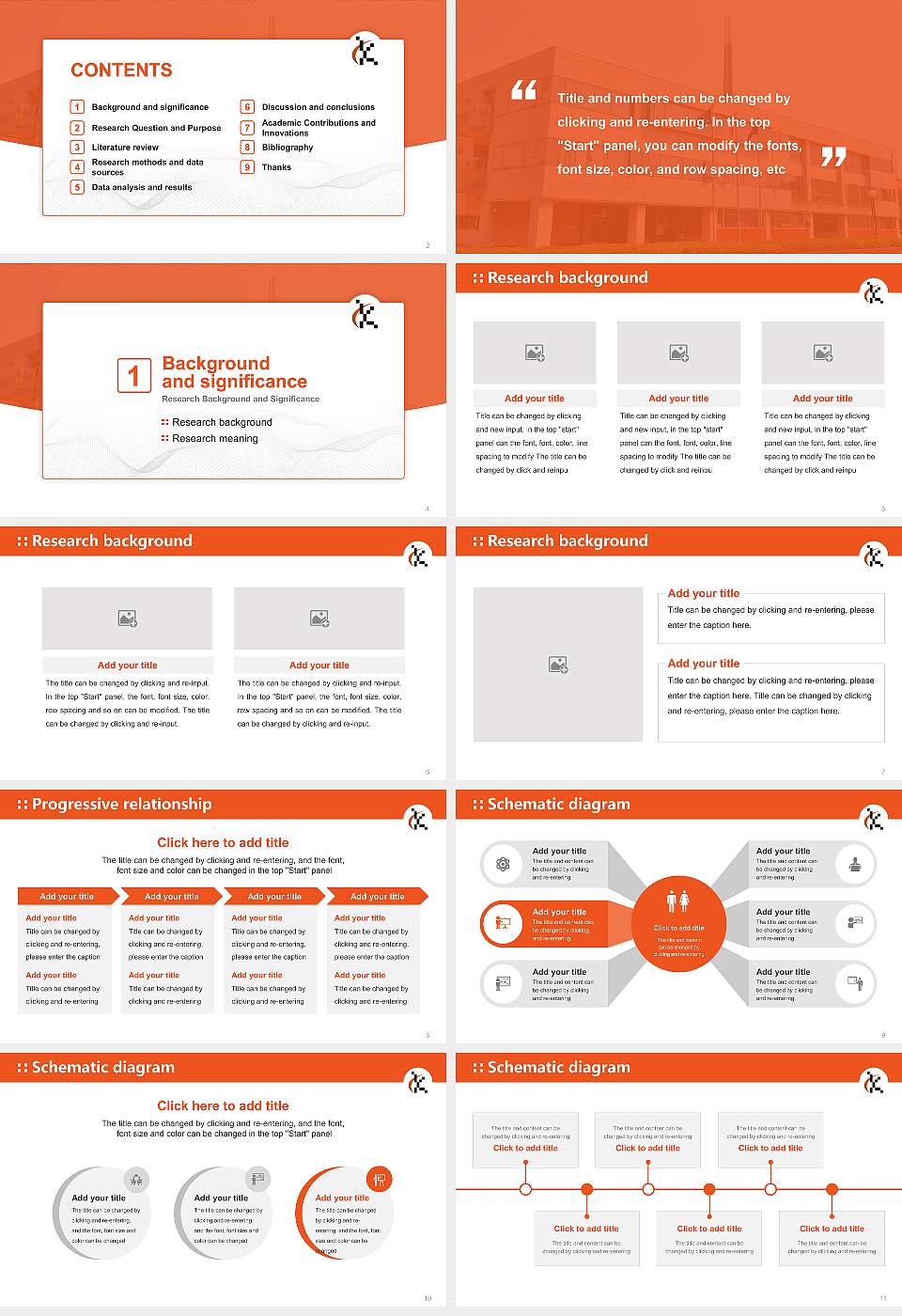 Kurashiki University of Science and the Arts Graduation Thesis Defense PPT Template16:9 ratio PPT effect preview image2