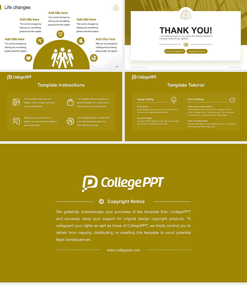Kyoto Notre Dame University National Scholarship Defense PPT Template16:9 ratio PPT effect preview image4