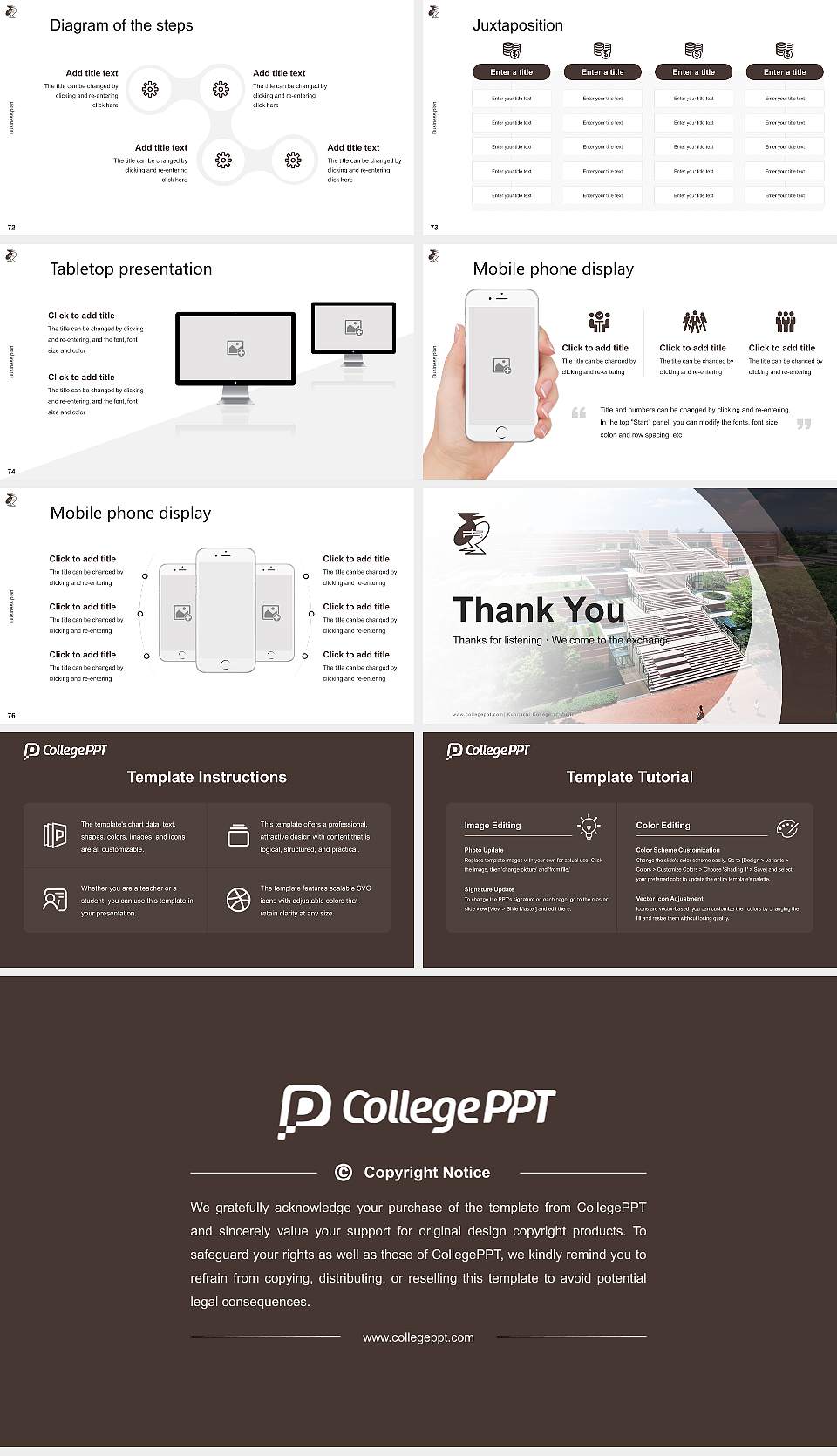 Kunitachi College of Music Competition/Entrepreneurship Contest PPT Template16:9 ratio PPT effect preview image9