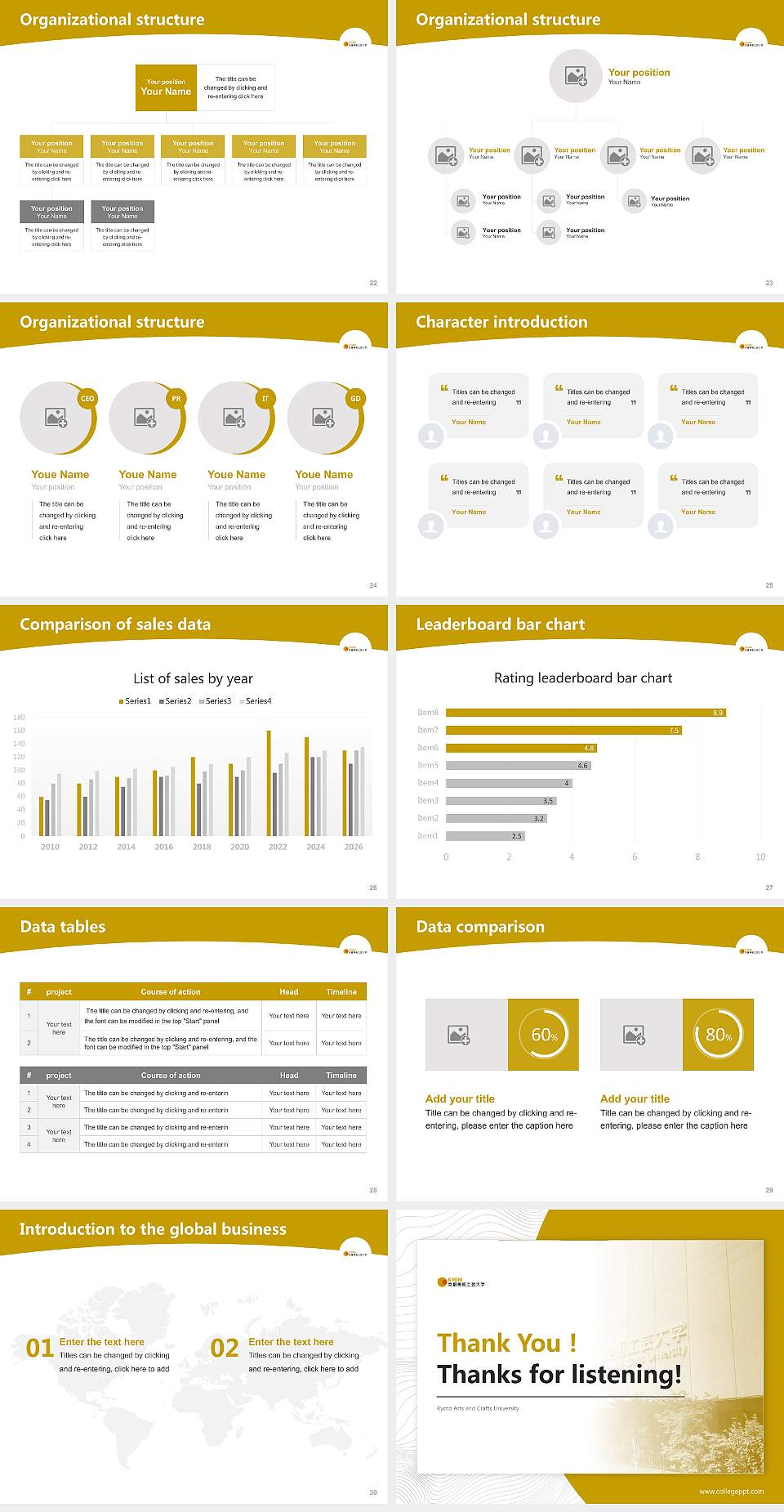 Kyoto Arts and Crafts University Academic Presentation/Research Findings Report PPT Template4:3 ratio PPT effect preview image4