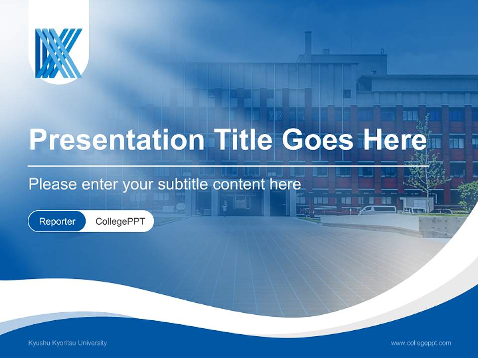 Kyushu Kyoritsu University Lecture Sharing and Networking Event PPT Template4:3 ratio PPT effect preview image4