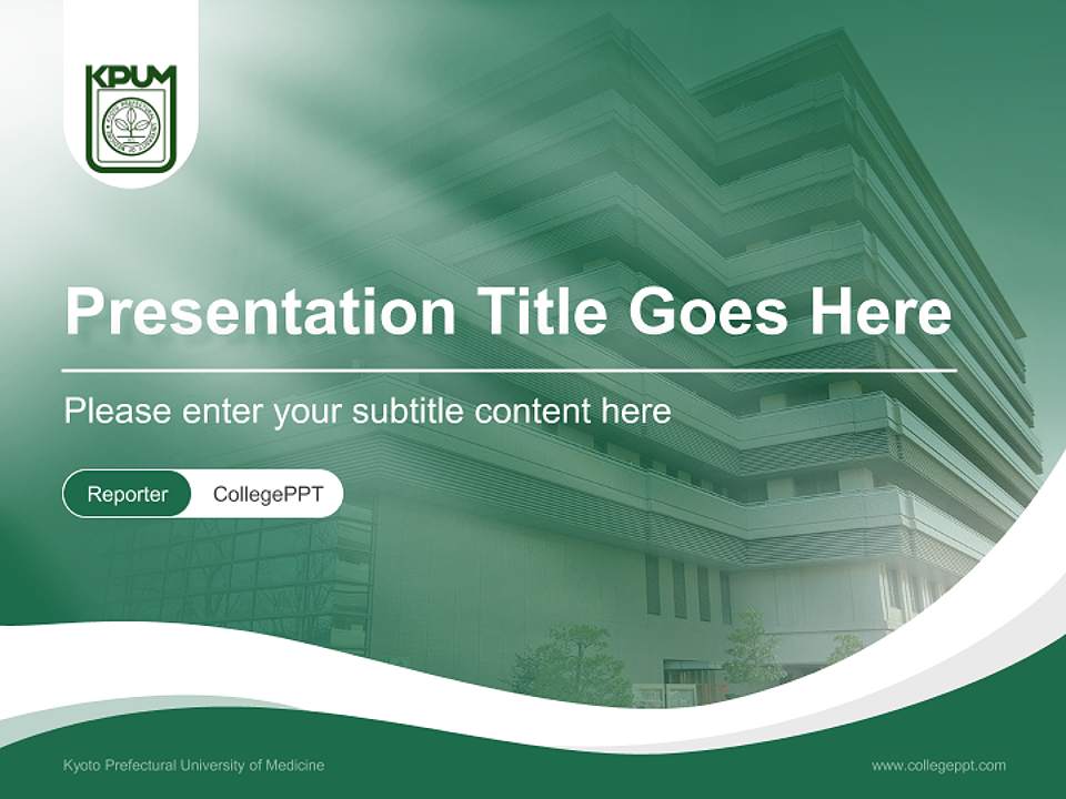 Kyoto Prefectural University of Medicine Lecture Sharing and Networking Event PPT Template4:3 ratio PPT effect preview image4