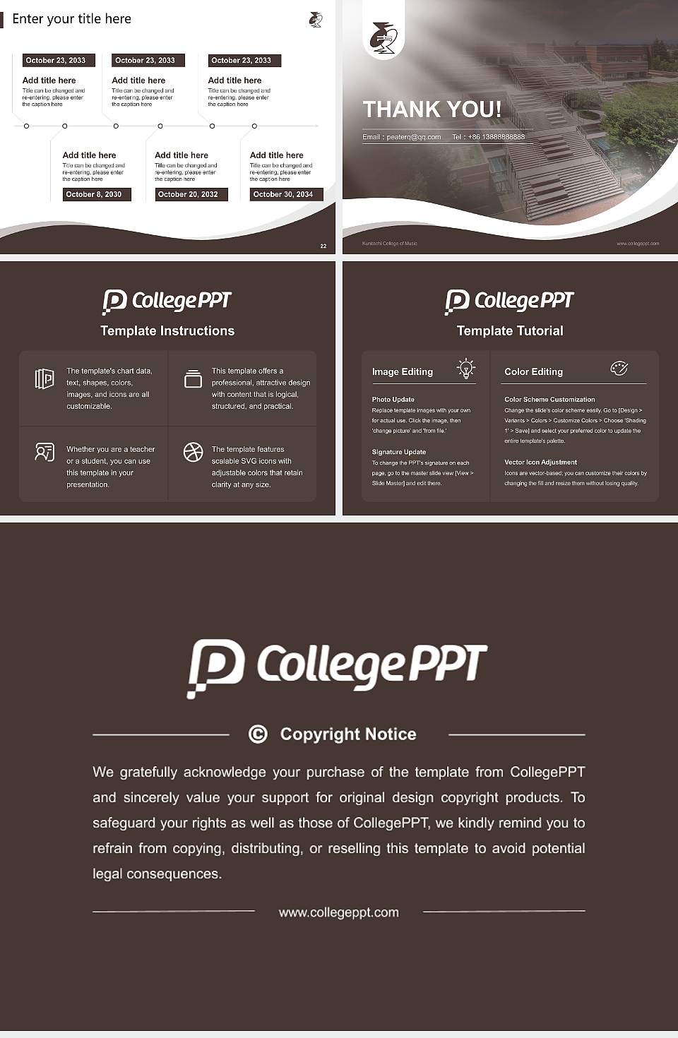 Kunitachi College of Music Lecture Sharing and Networking Event PPT Template4:3 ratio PPT effect preview image4