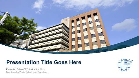 Kyoto University of Foreign Studies Course/Courseware Creation PPT Template