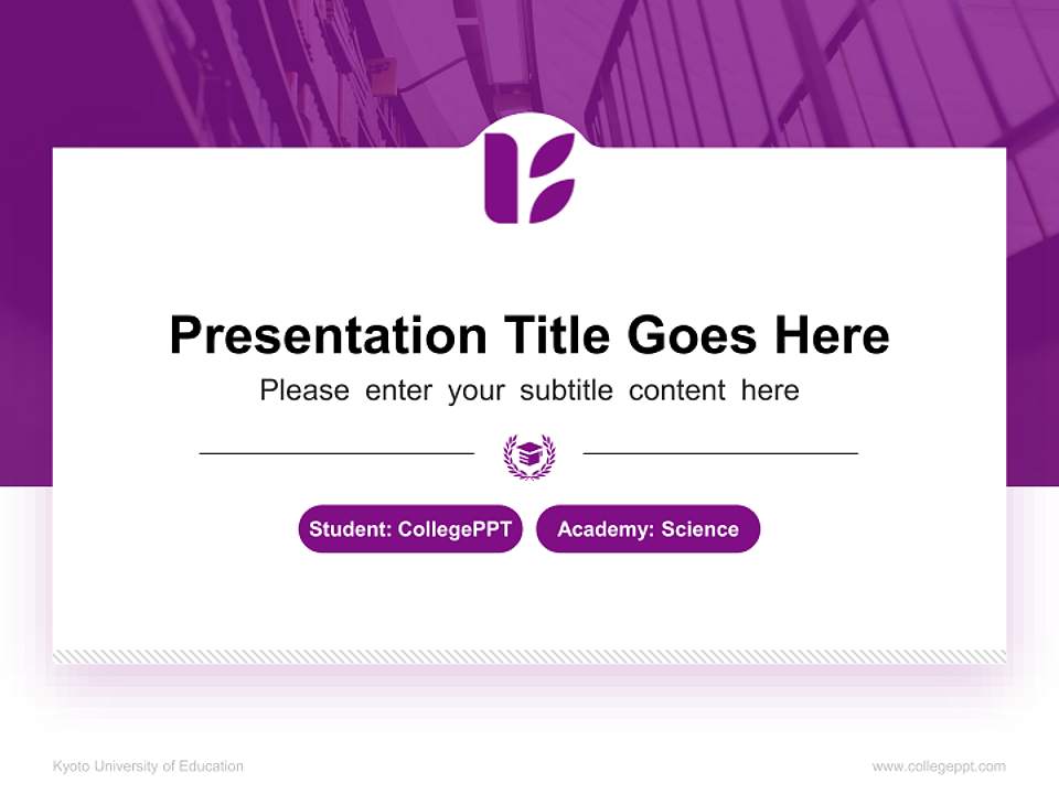 Kyoto University of Education National Scholarship Defense PPT Template4:3 ratio PPT effect preview image4