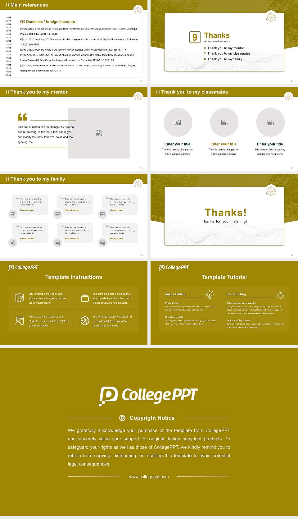 Kyoto Notre Dame University Graduation Thesis Defense PPT Template16:9 ratio PPT effect preview image7