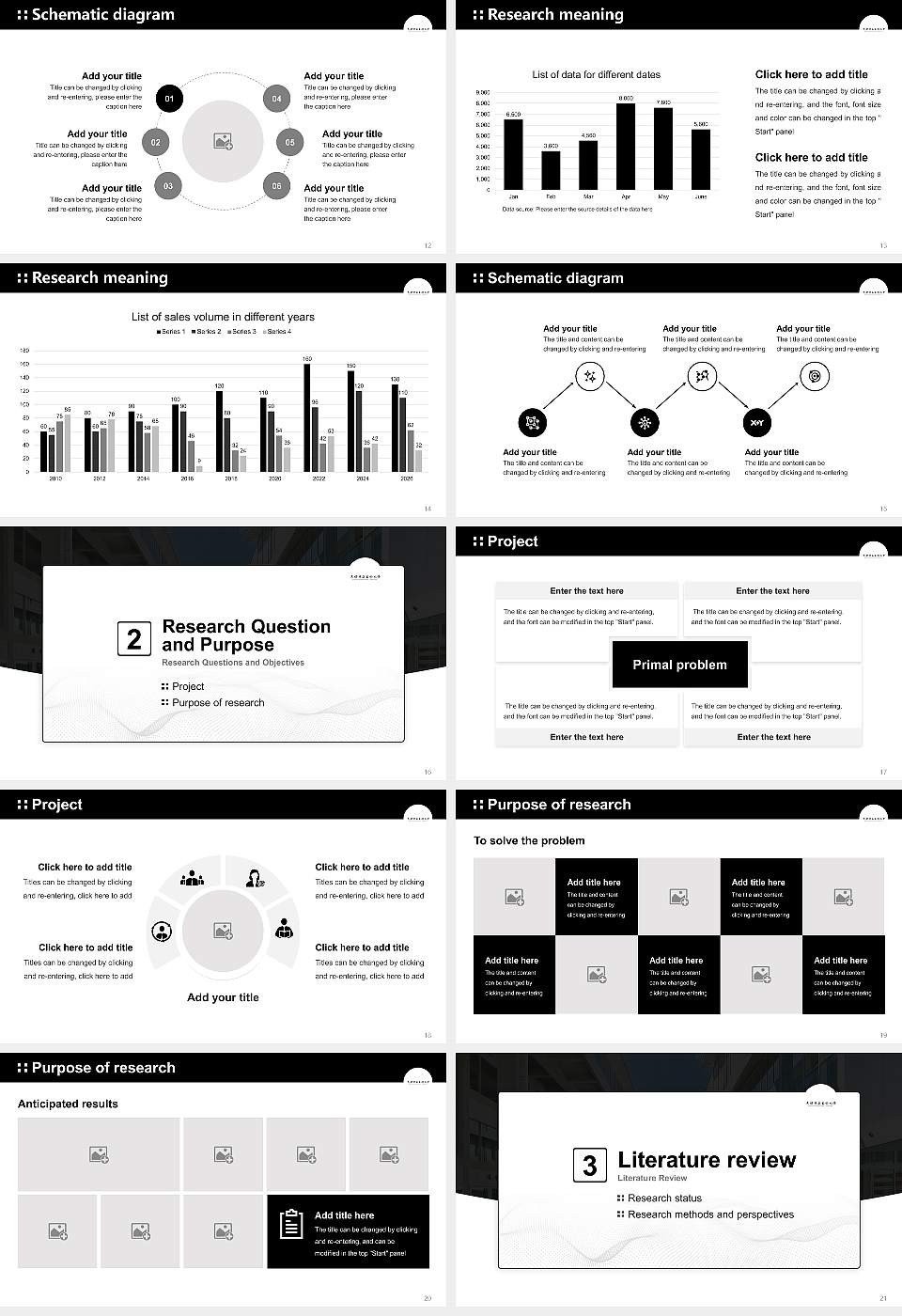 Kyoto City University of Arts Graduation Thesis Defense PPT Template16:9 ratio PPT effect preview image3