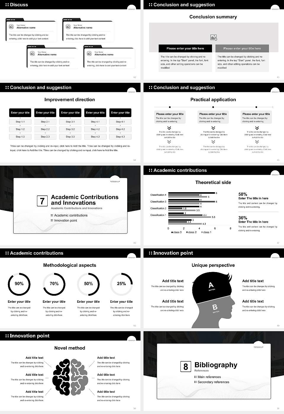 Kyoto City University of Arts Graduation Thesis Defense PPT Template16:9 ratio PPT effect preview image6