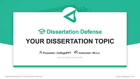 Kyorin University Graduation Thesis Defense PPT Template