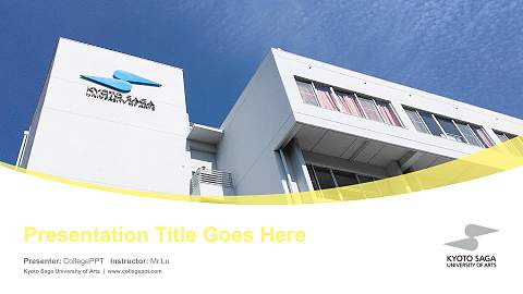 Kyoto Saga University of Arts Course/Courseware Creation PPT Template