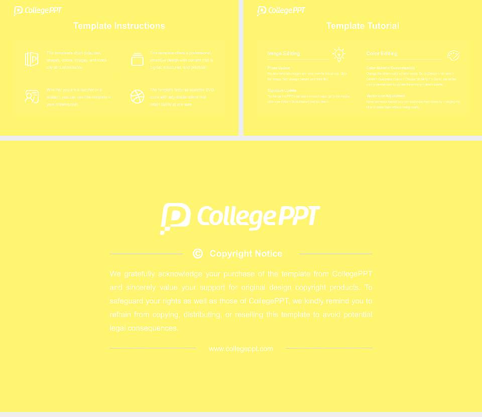Kyoto Saga University of Arts Course/Courseware Creation PPT Template16:9 ratio PPT effect preview image5
