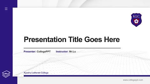 Kyushu Lutheran College Thesis Proposal/Graduation Defense PPT Template