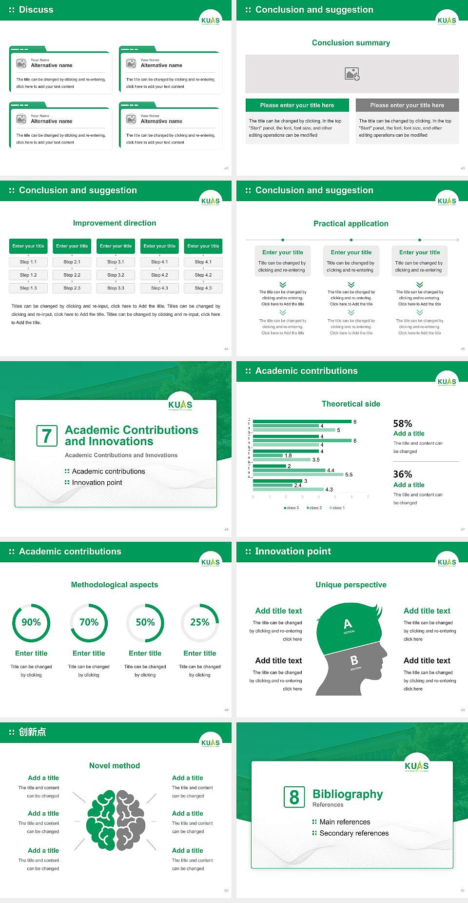 Kyoto University of Advanced Science Graduation Thesis Defense PPT Template4:3 ratio PPT effect preview image6