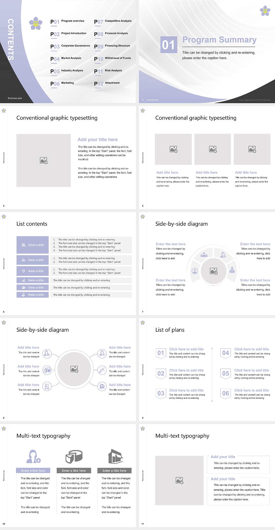 Kushiro Public University of Economics Competition/Entrepreneurship Contest PPT Template4:3 ratio PPT effect preview image2