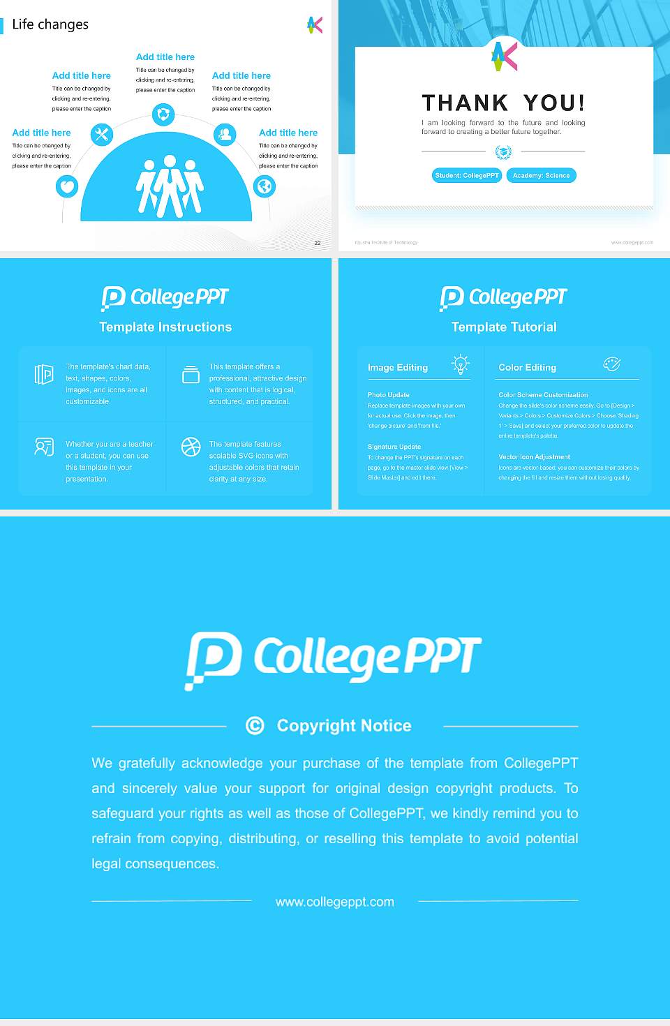 Kyushu Institute of Technology National Scholarship Defense PPT Template4:3 ratio PPT effect preview image4