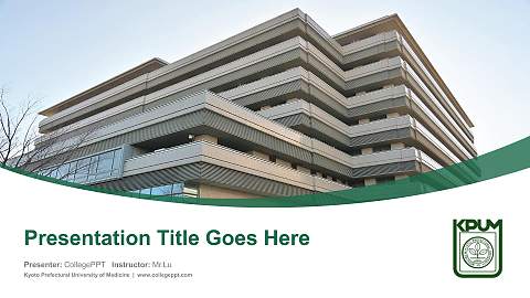 Kyoto Prefectural University of Medicine Course/Courseware Creation PPT Template