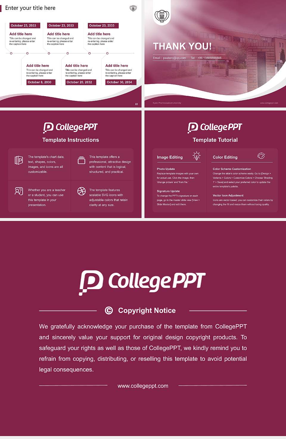 Kyoto  Pharmaceutical  University Lecture Sharing and Networking Event PPT Template4:3 ratio PPT effect preview image4