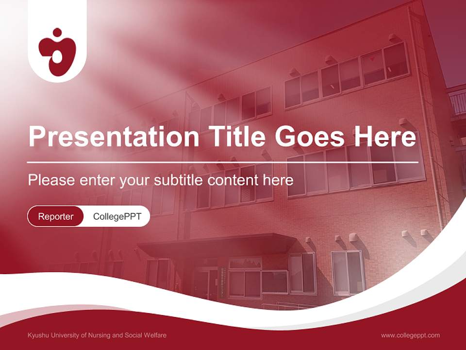 Kyushu University of Nursing and Social Welfare Lecture Sharing and Networking Event PPT Template4:3 ratio PPT effect preview image4