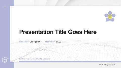 Kushiro Public University of Economics Thesis Proposal/Graduation Defense PPT Template