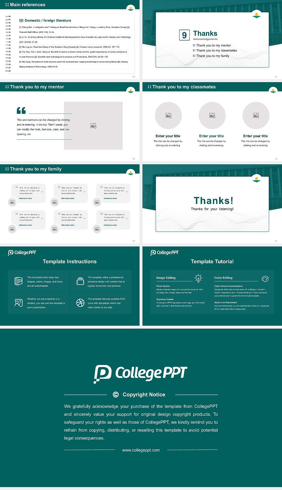 Kumamoto Health Science University Graduation Thesis Defense PPT Template16:9 ratio PPT effect preview image7