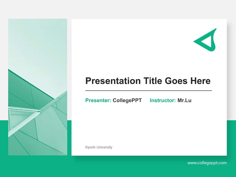 Kyorin University General Purpose PPT Template4:3 ratio PPT effect preview image6