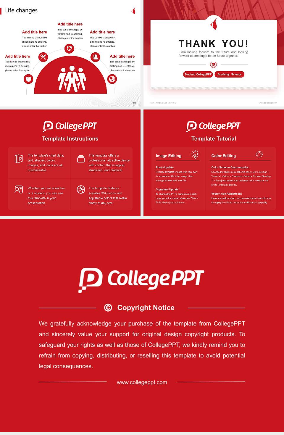 Kumamoto Gakuen University National Scholarship Defense PPT Template4:3 ratio PPT effect preview image4