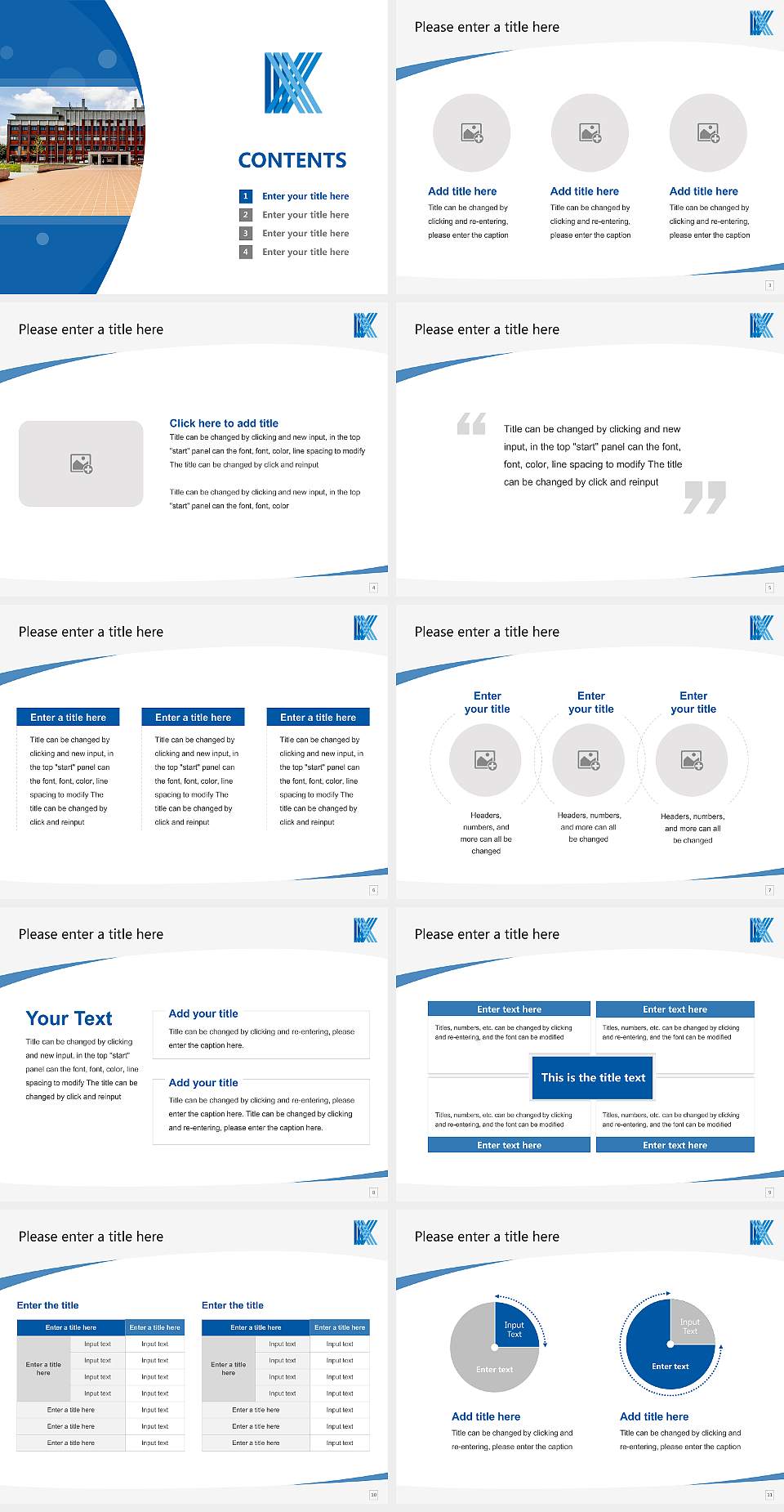 Kyushu Kyoritsu University Course/Courseware Creation PPT Template4:3 ratio PPT effect preview image2