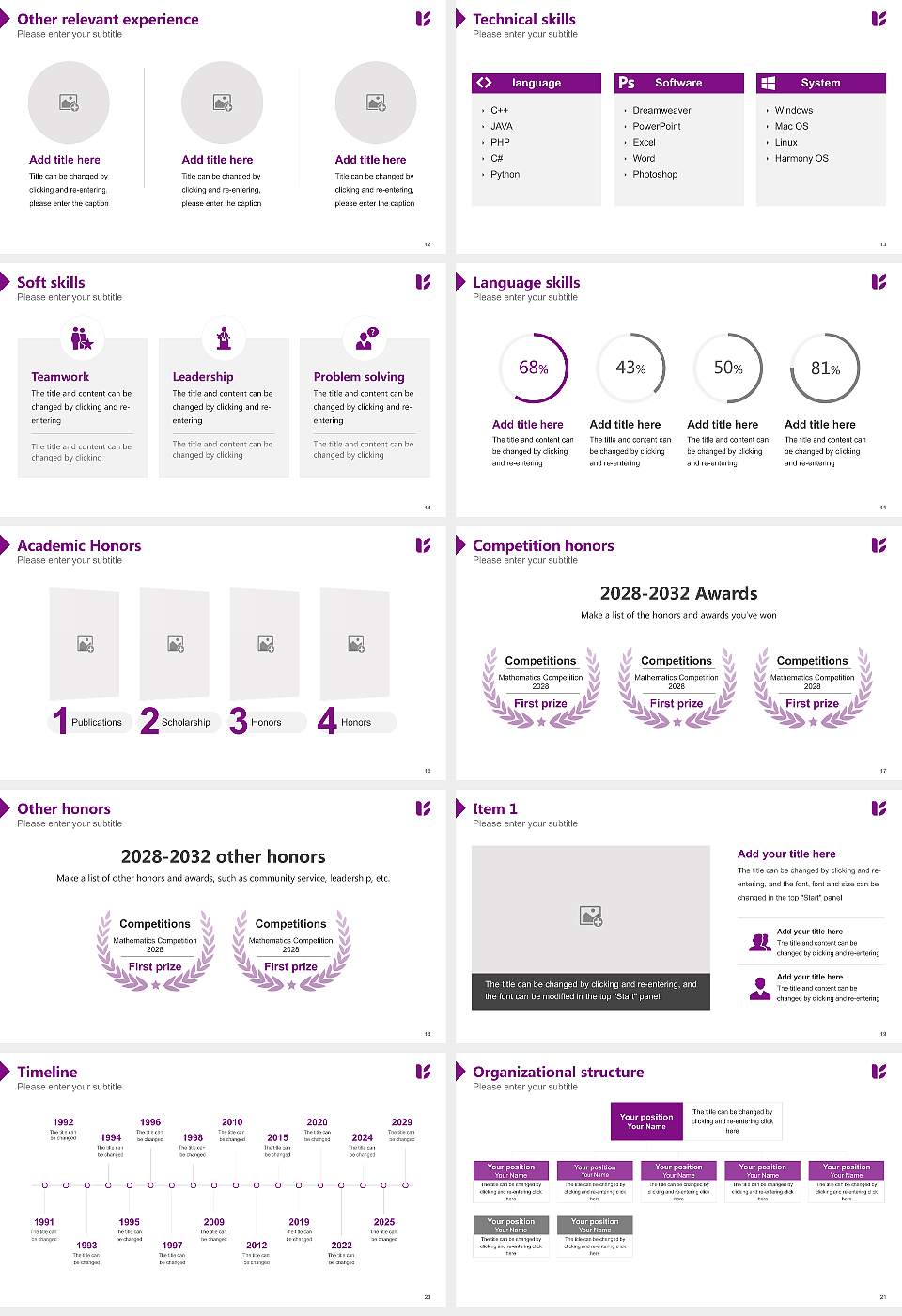 Kyoto University of Education Resume PPT Template16:9 ratio PPT effect preview image3
