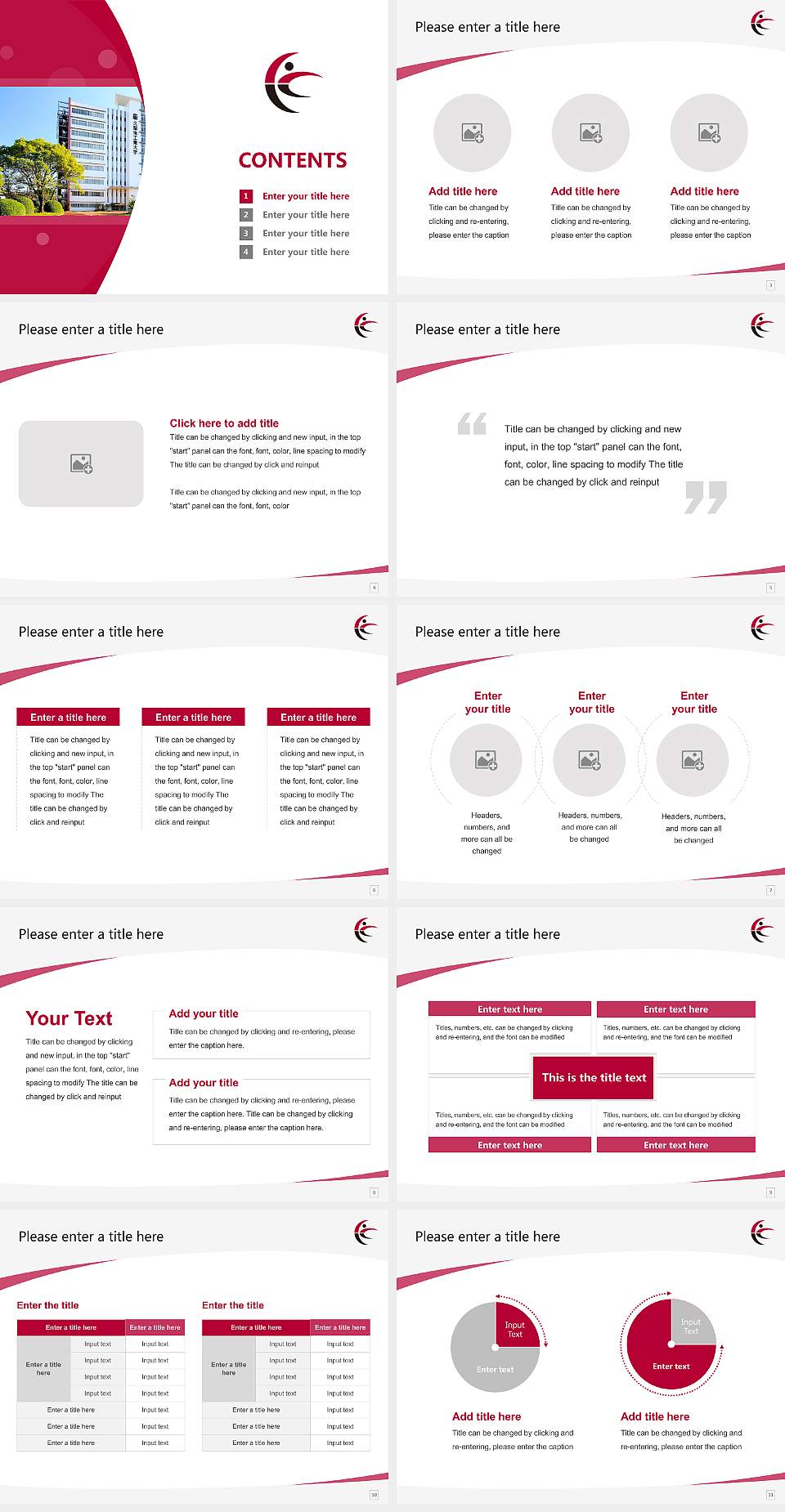 Kurume Institute of Technology Course/Courseware Creation PPT Template4:3 ratio PPT effect preview image2