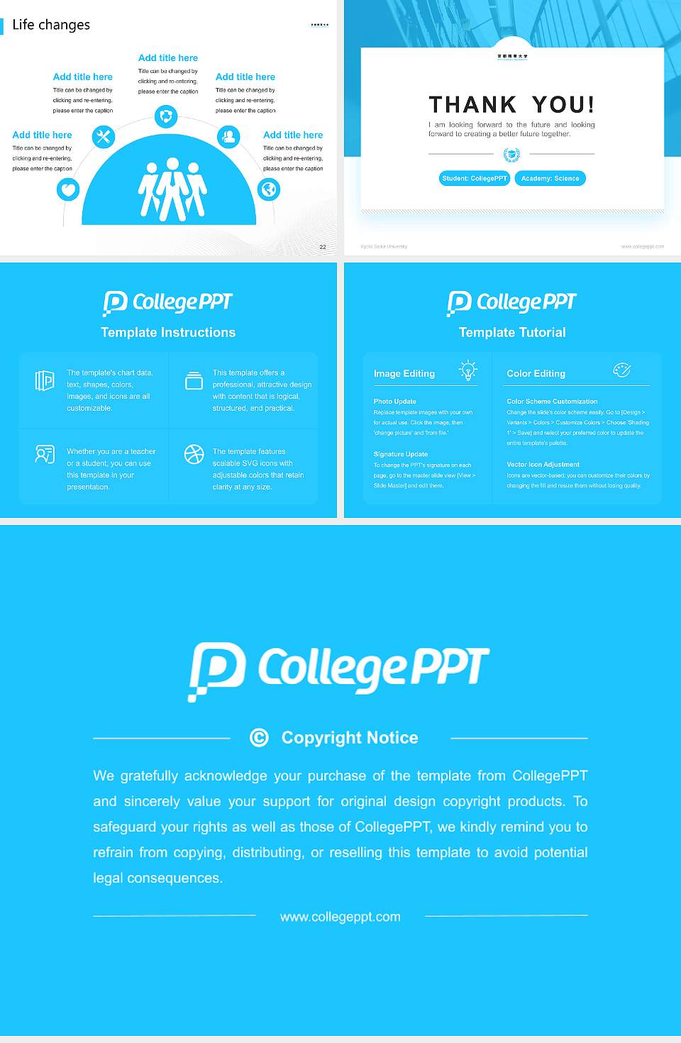 Kyoto Seika University National Scholarship Defense PPT Template4:3 ratio PPT effect preview image4