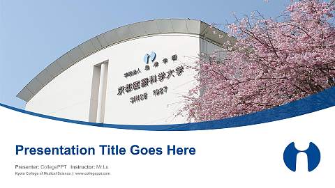 Kyoto College of Medical Science Course/Courseware Creation PPT Template