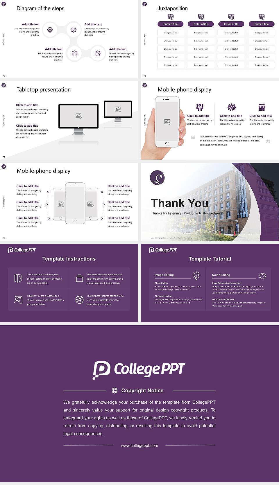 Kyoto Tachibana University Competition/Entrepreneurship Contest PPT Template16:9 ratio PPT effect preview image9