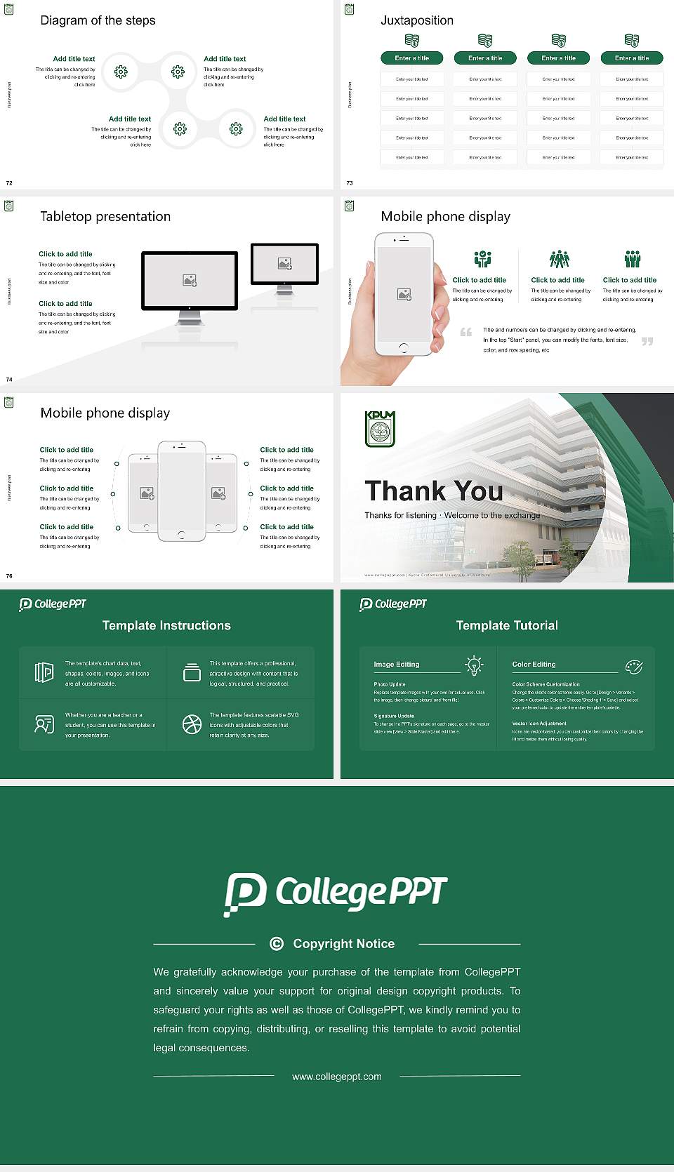 Kyoto Prefectural University of Medicine Competition/Entrepreneurship Contest PPT Template16:9 ratio PPT effect preview image9