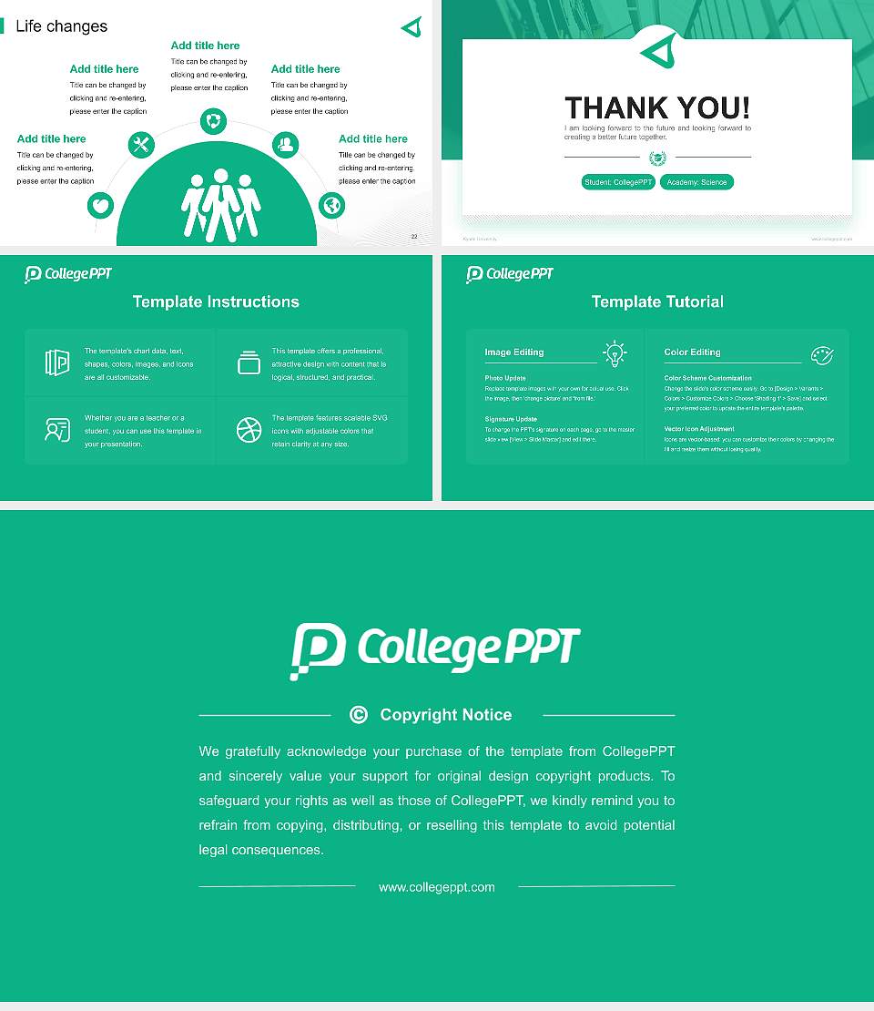 Kyorin University National Scholarship Defense PPT Template16:9 ratio PPT effect preview image4