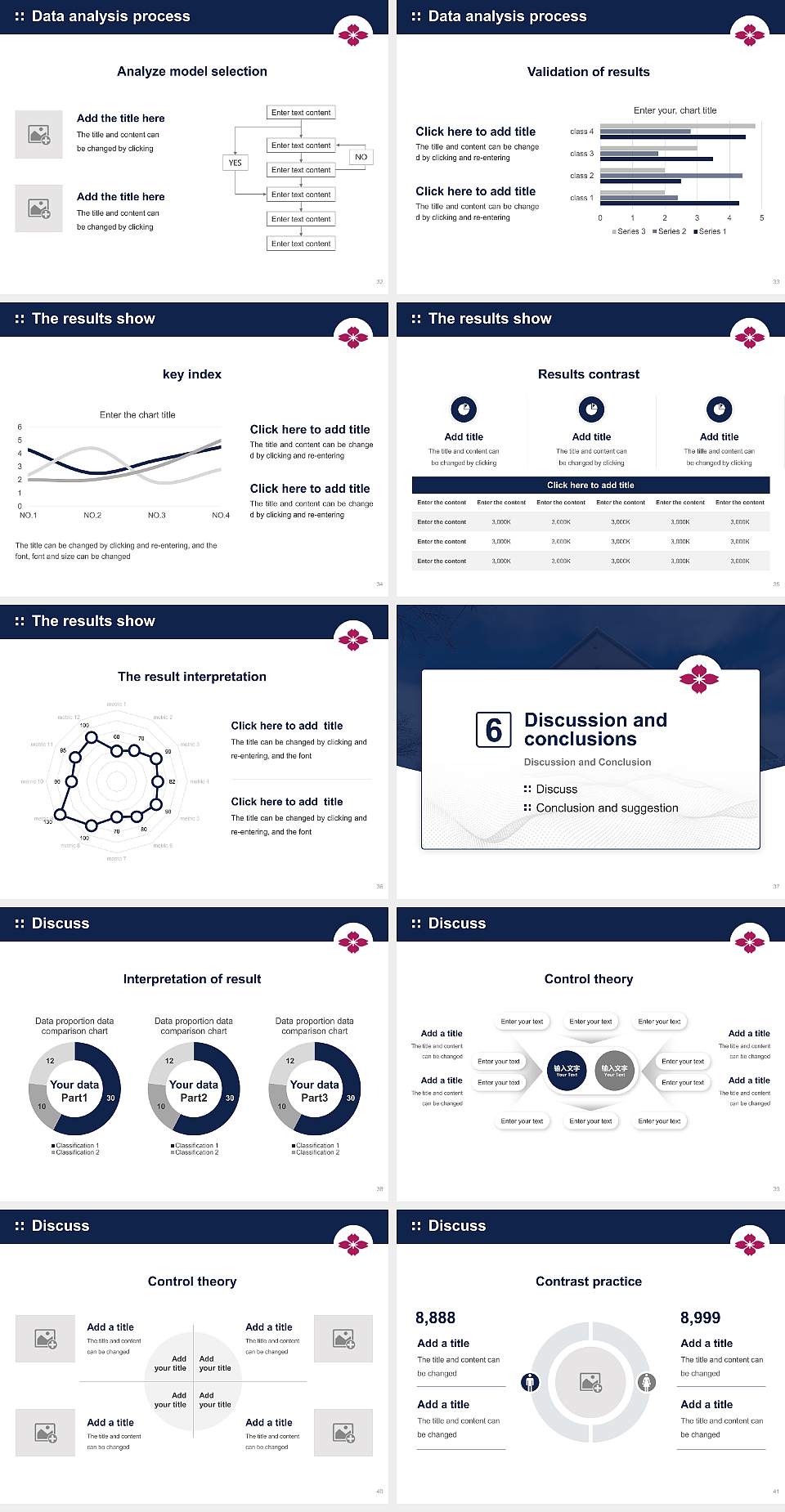 Kyoai Gakuen University Graduation Thesis Defense PPT Template4:3 ratio PPT effect preview image5