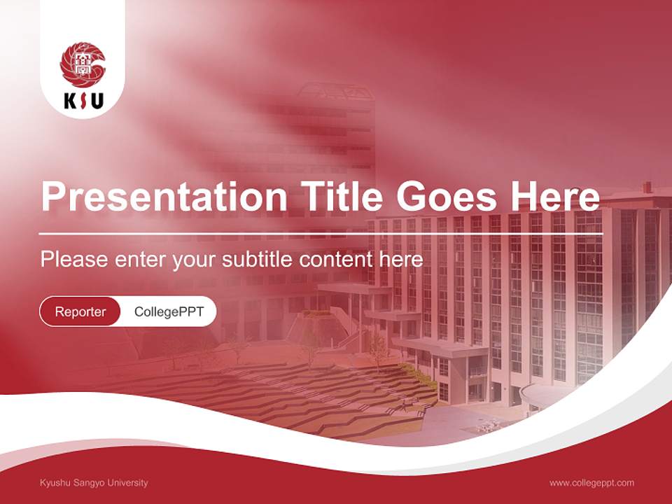 Kyushu Sangyo University Lecture Sharing and Networking Event PPT Template4:3 ratio PPT effect preview image4