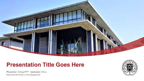 Kyoto Kacho University Course/Courseware Creation PPT Template