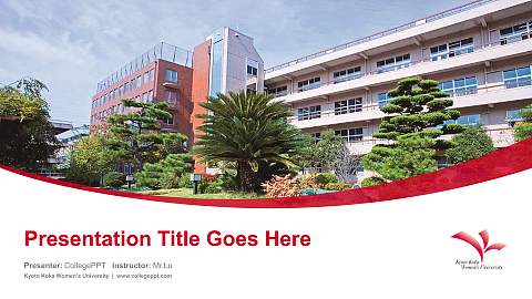 Kyoto Koka Women’s University Course/Courseware Creation PPT Template
