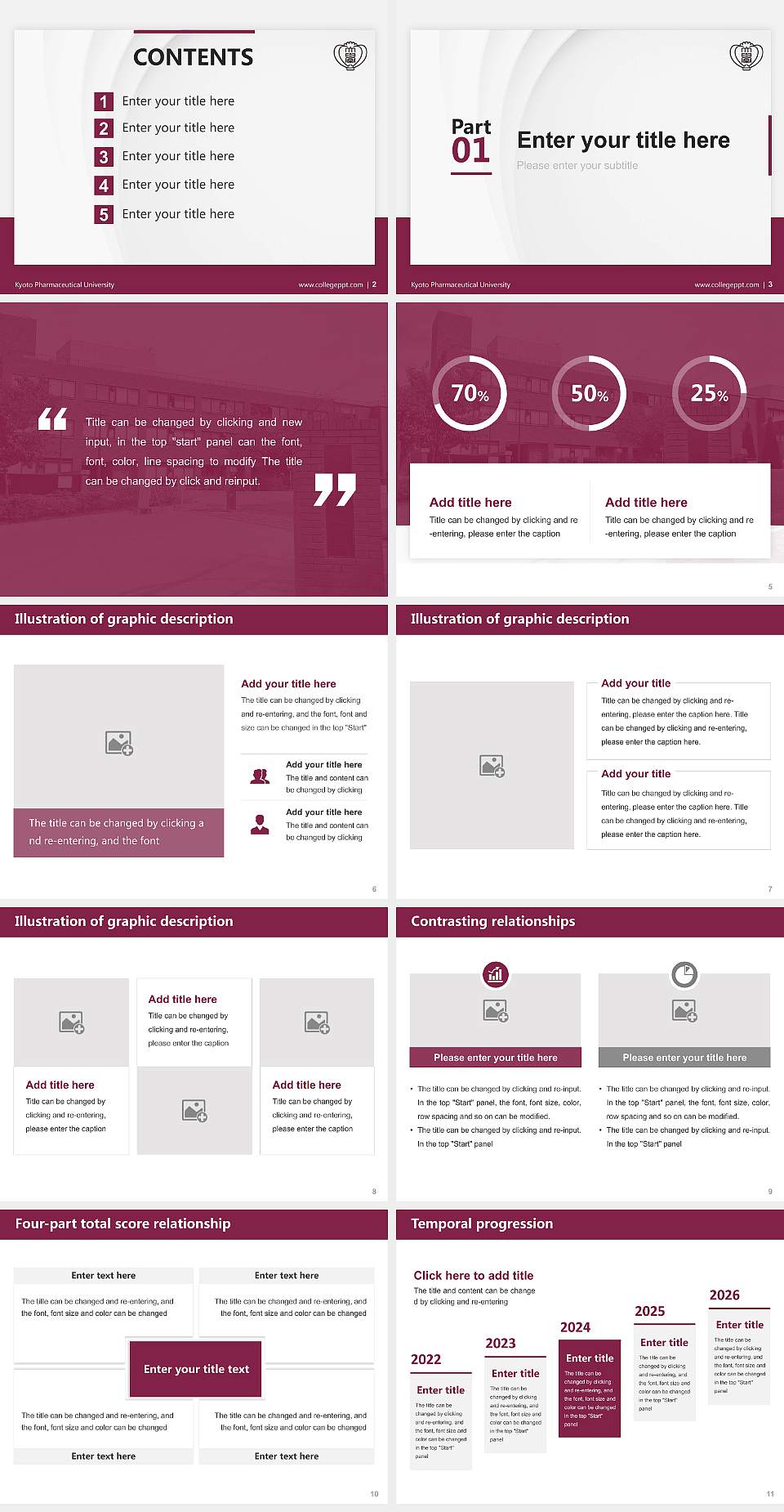 Kyoto  Pharmaceutical  University Thesis Proposal/Graduation Defense PPT Template4:3 ratio PPT effect preview image2