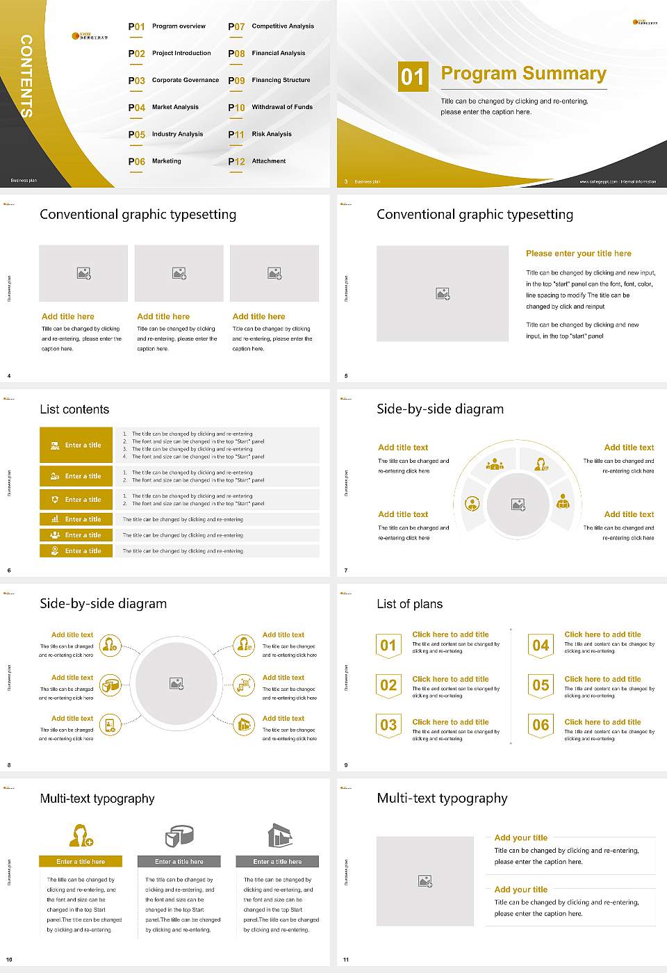 Kyoto Arts and Crafts University Competition/Entrepreneurship Contest PPT Template16:9 ratio PPT effect preview image2