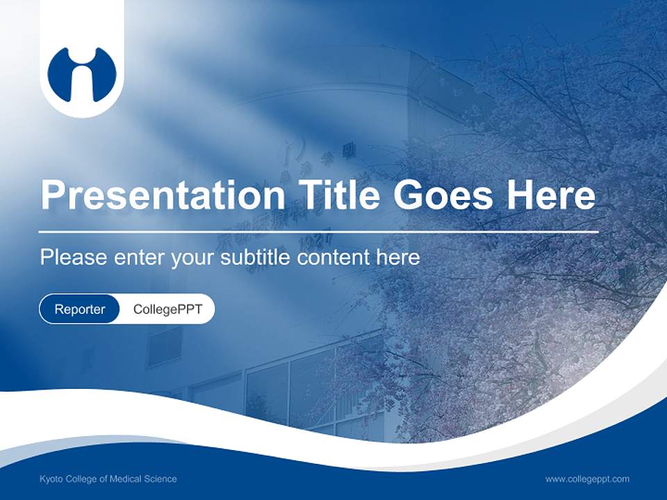 Kyoto College of Medical Science Lecture Sharing and Networking Event PPT Template4:3 ratio PPT effect preview image4