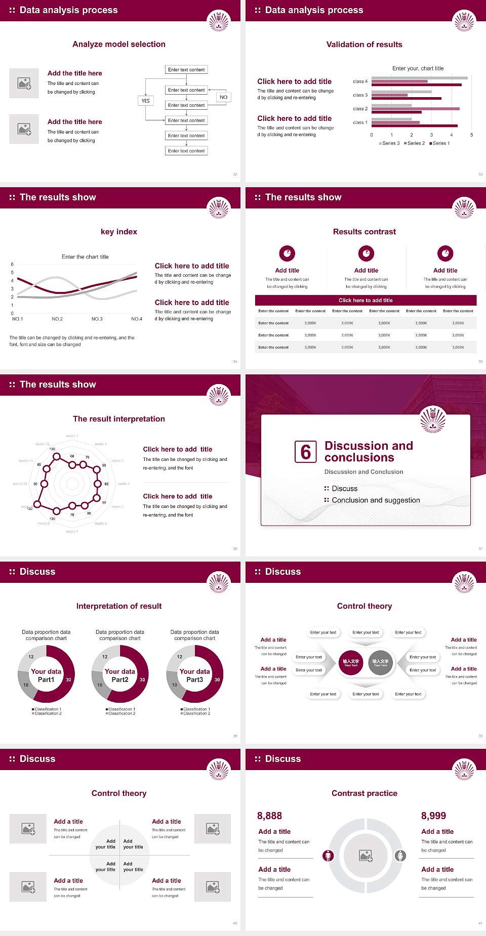 Kyushu University Graduation Thesis Defense PPT Template4:3 ratio PPT effect preview image5