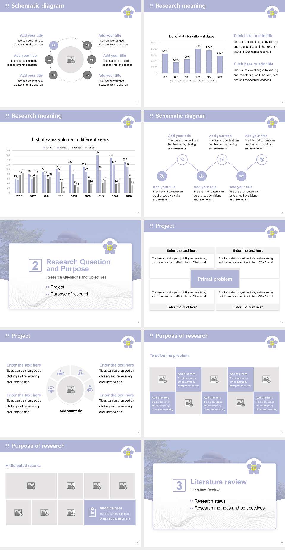 Kushiro Public University of Economics Graduation Thesis Defense PPT Template4:3 ratio PPT effect preview image3