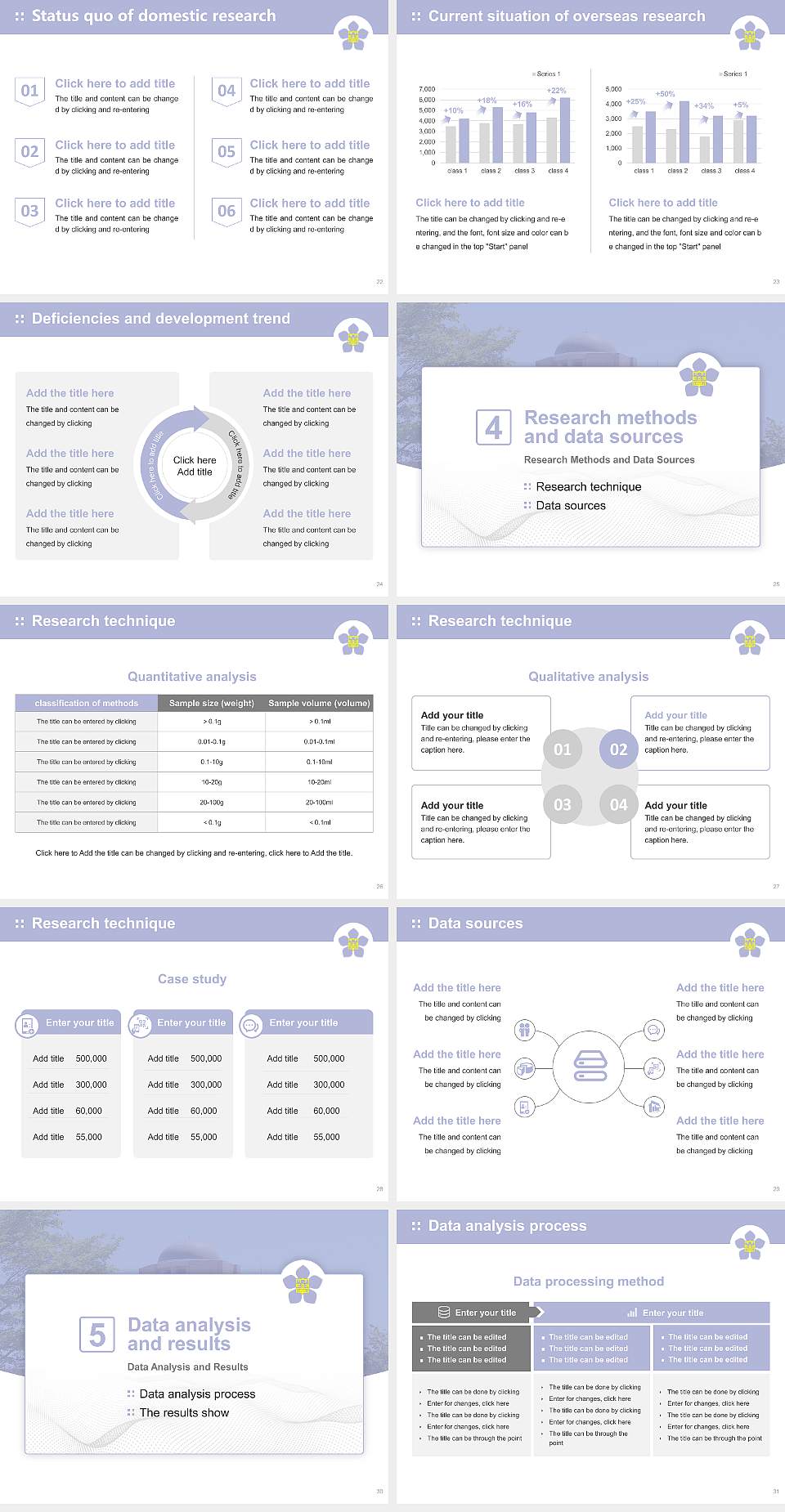 Kushiro Public University of Economics Graduation Thesis Defense PPT Template4:3 ratio PPT effect preview image4