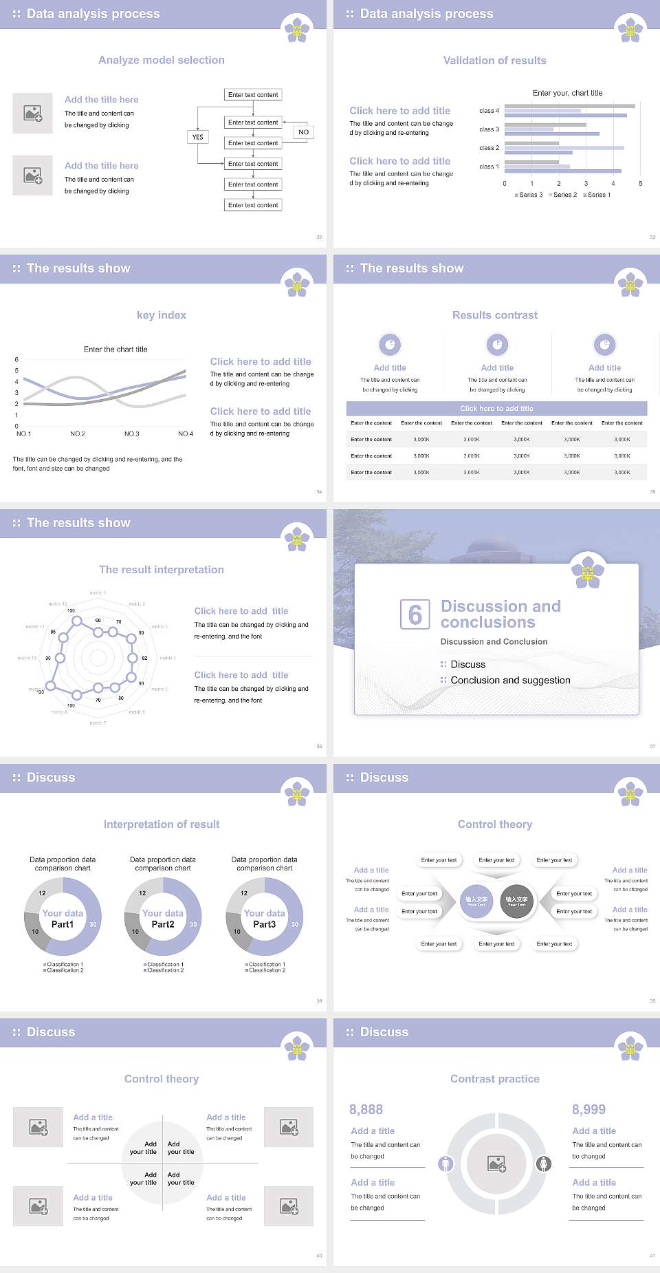 Kushiro Public University of Economics Graduation Thesis Defense PPT Template4:3 ratio PPT effect preview image5
